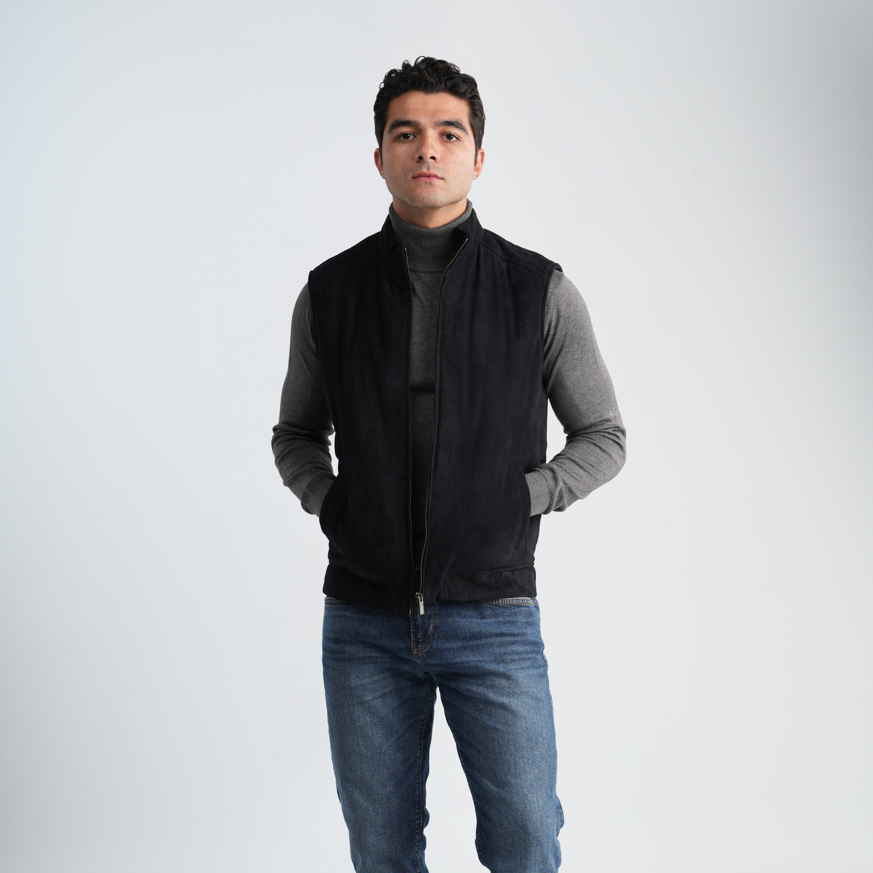 Men's Full-Zip Vest-MLV-05