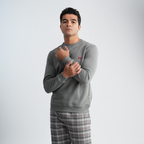 Men's Grey Pajama Set-MPJL147