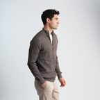 Textured Mock Neck Pullover-MPLJKC-12
