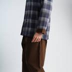 Navy*Brown Classic Pajama Set-MPJLC144