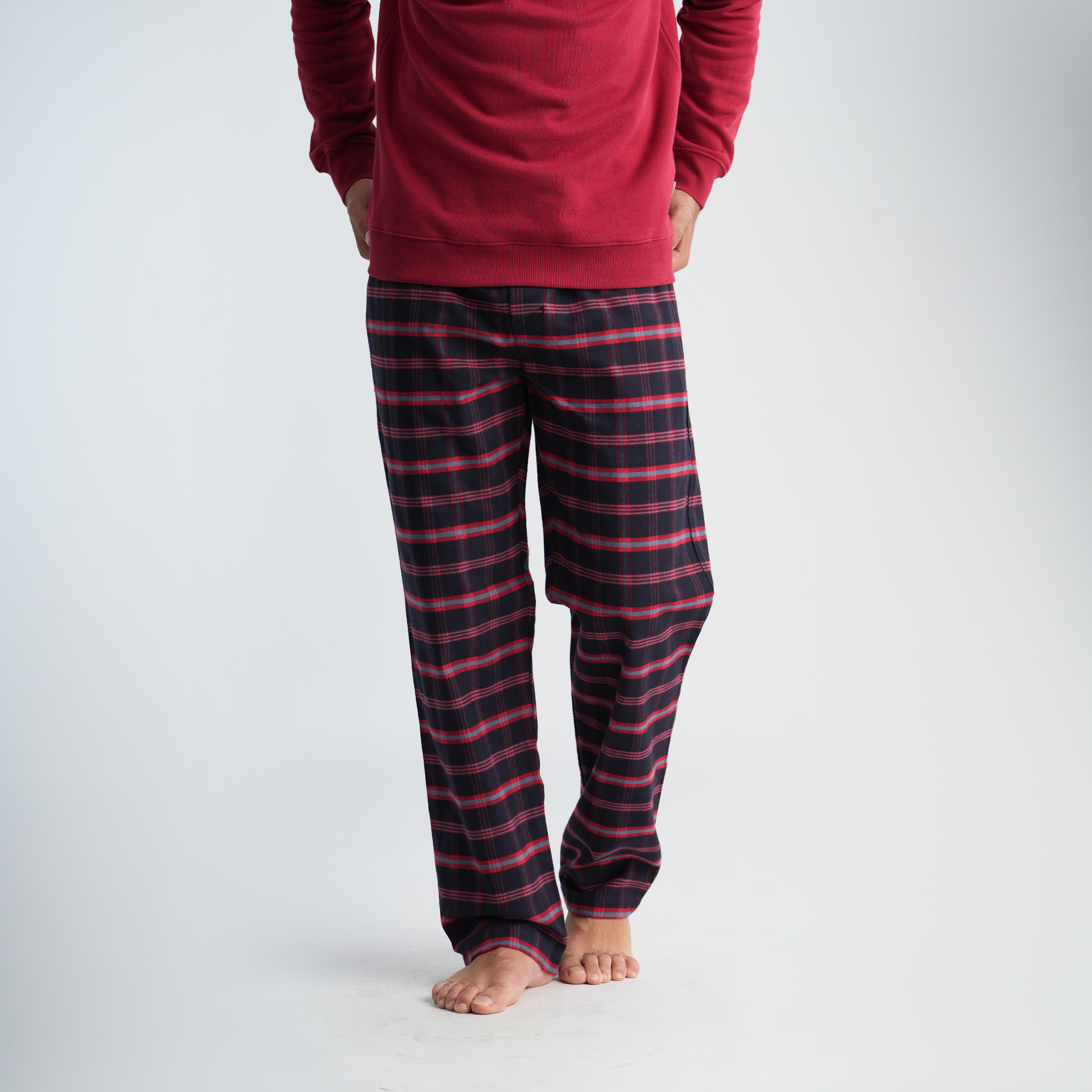 Men's Red Pajama Set-MPJL198