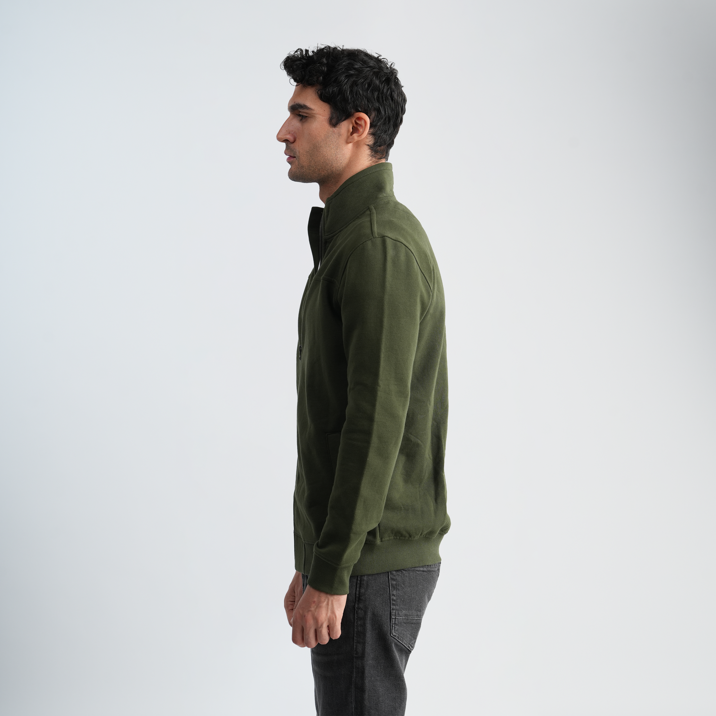 Men's Olive Sweatshirt-MSW-55