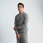 Men's Grey Pajama Set-MPJL147