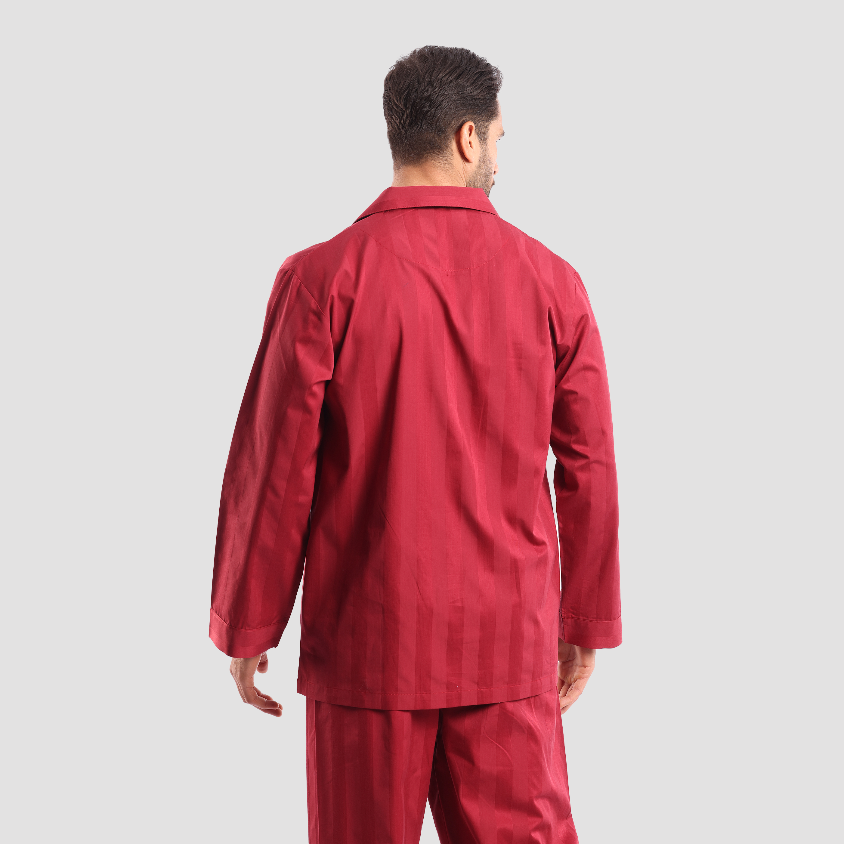 Dark Red Classic Pajamas - MPJLC137 - nagahomme