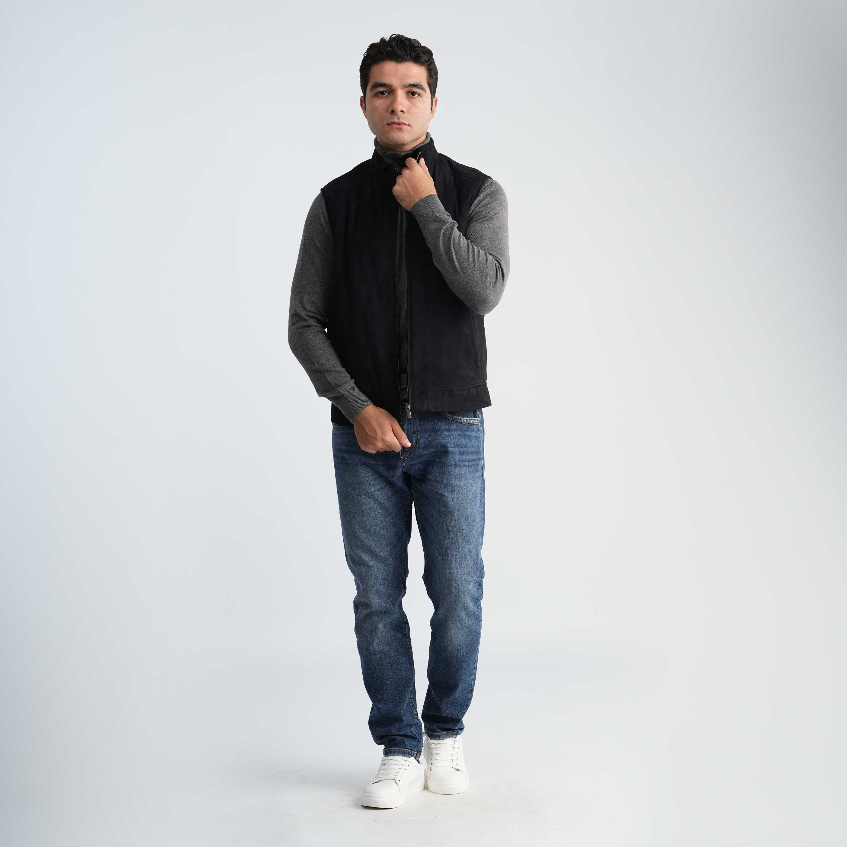 Men's Full-Zip Vest-MLV-05