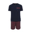 Boys Round neck short sleeve Solid top w/Oval Design print short pyjamas(bpj-50s) - nagahomme