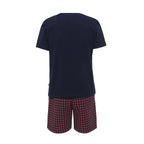 Boys Round neck short sleeve Solid top w/Oval Design print short pyjamas(bpj-50s) - nagahomme