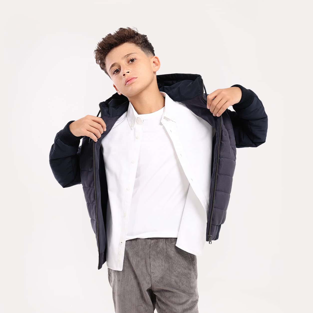 Boys Jacket with Hoodie - BJK-14W Secondary image