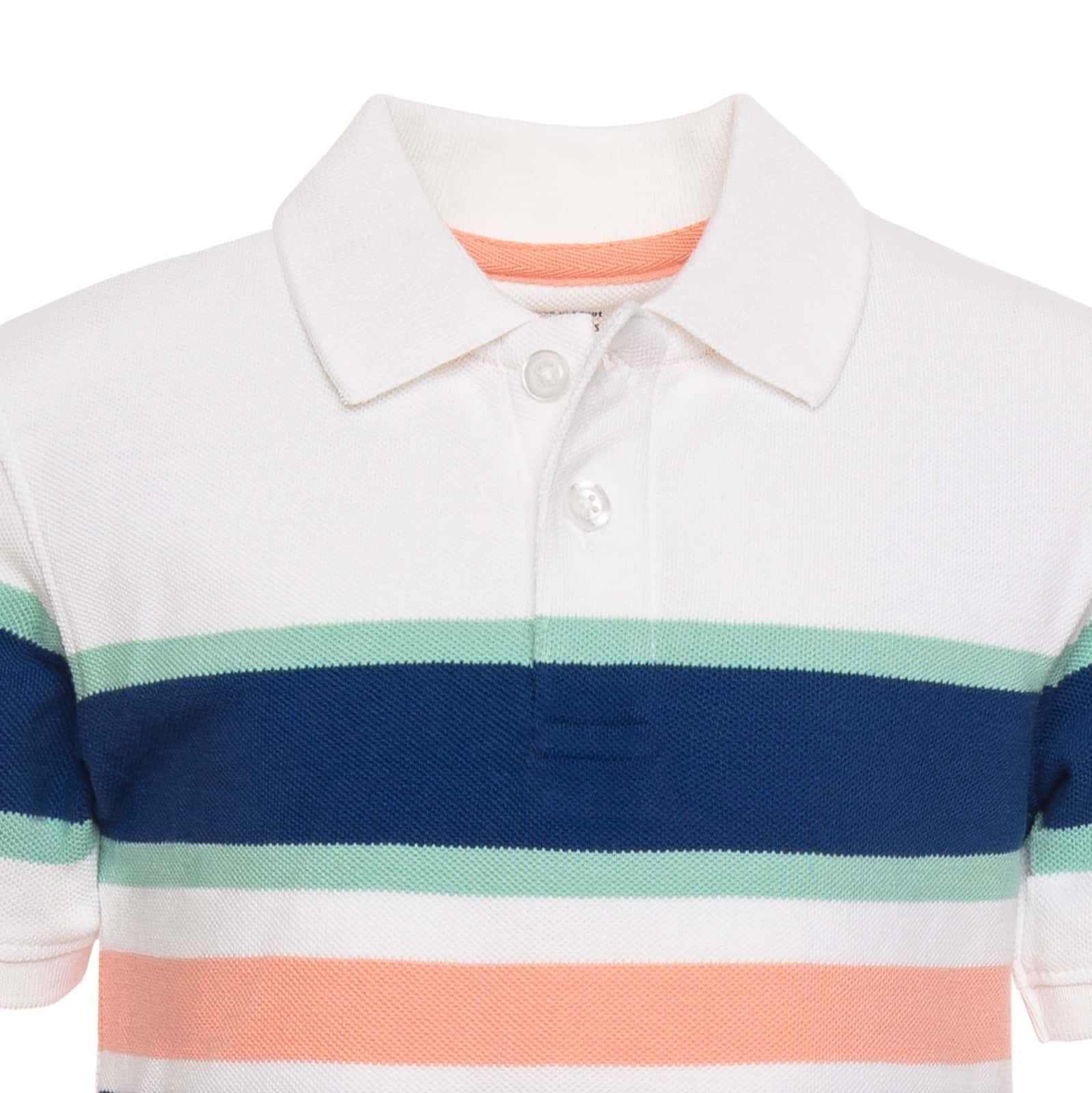 Boys Stripe Polo Shirt - BPO-84S Secondary image