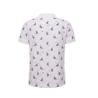 Boys Sailing boat print polo shirt with solid collar(87) - nagahomme
