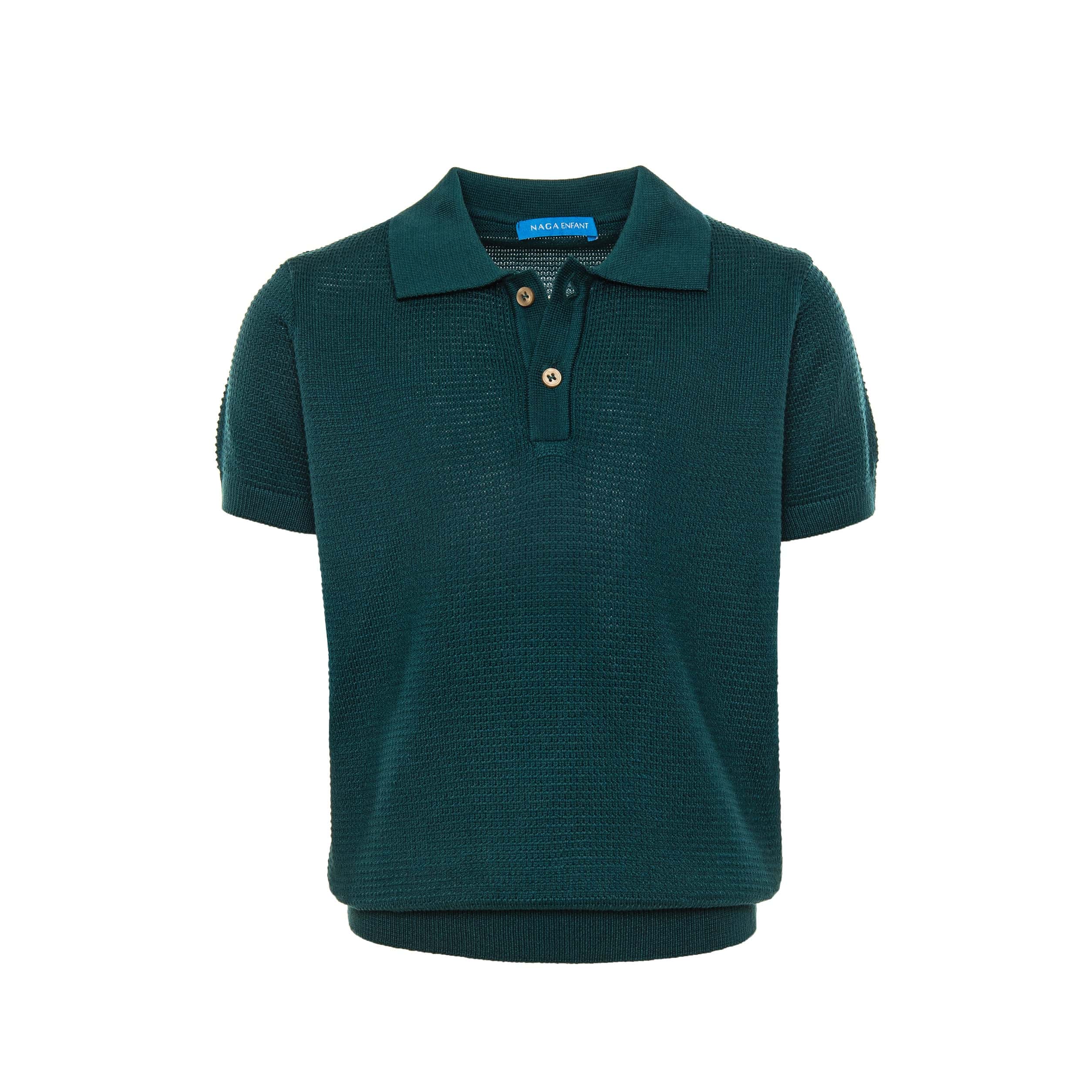 Boys Waffle Polo Shirt - BPO-93S - nagahomme Main image