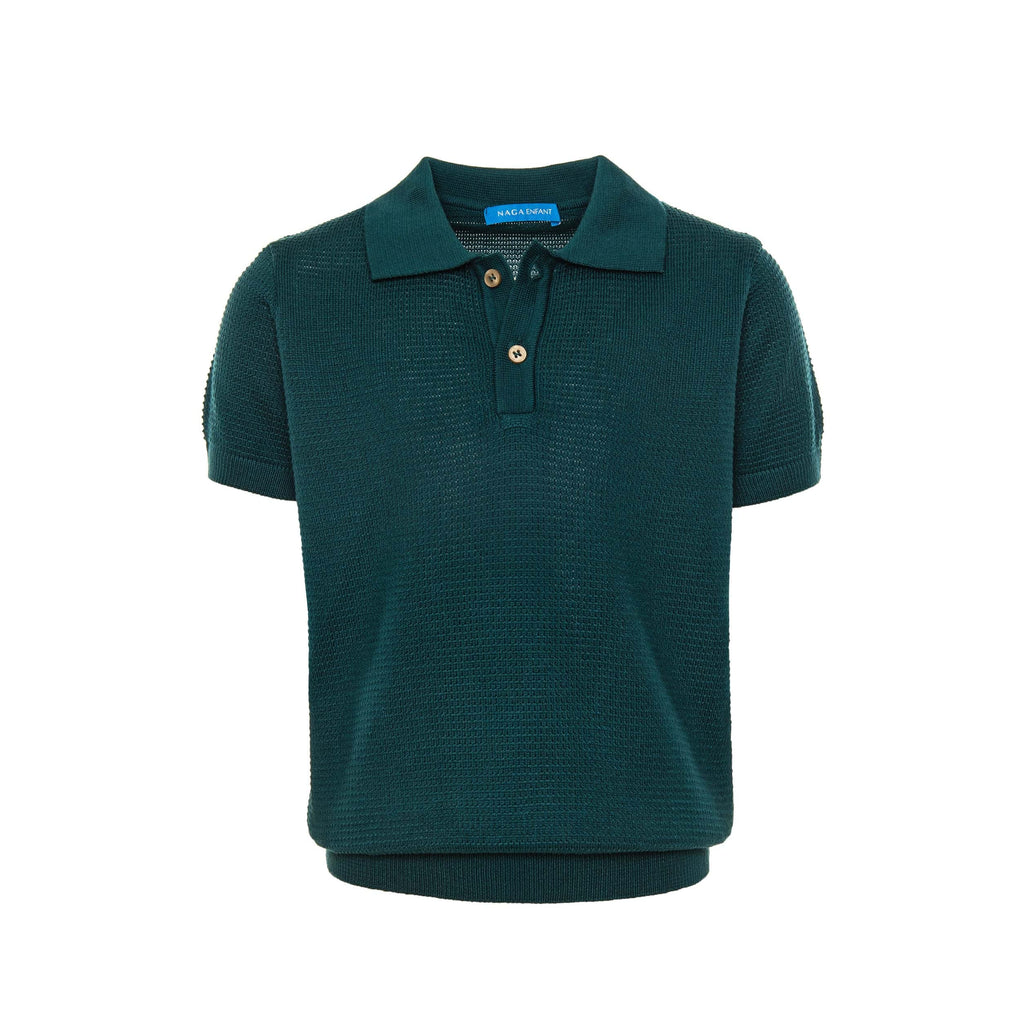 Boys Waffle Polo Shirt - BPO-93S - nagahomme