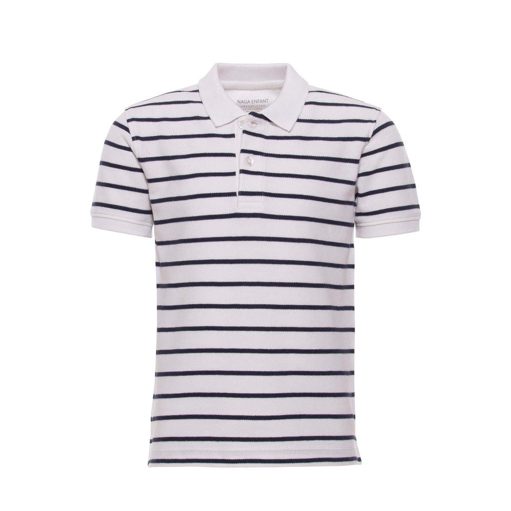 Boys Open Collar Striped Polo(99) - nagahomme