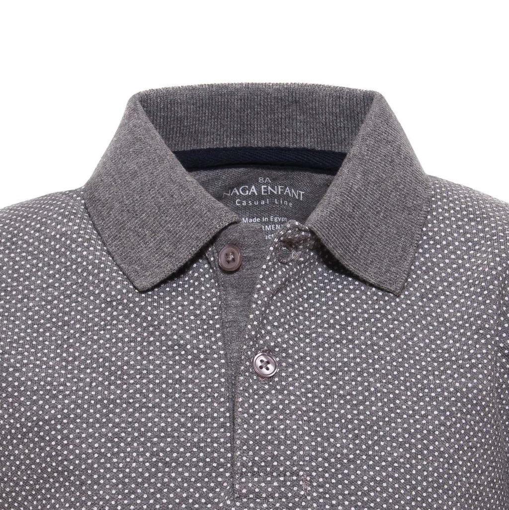 Boys Dote print w/contrast collar lezereh(bpo101s) - nagahomme