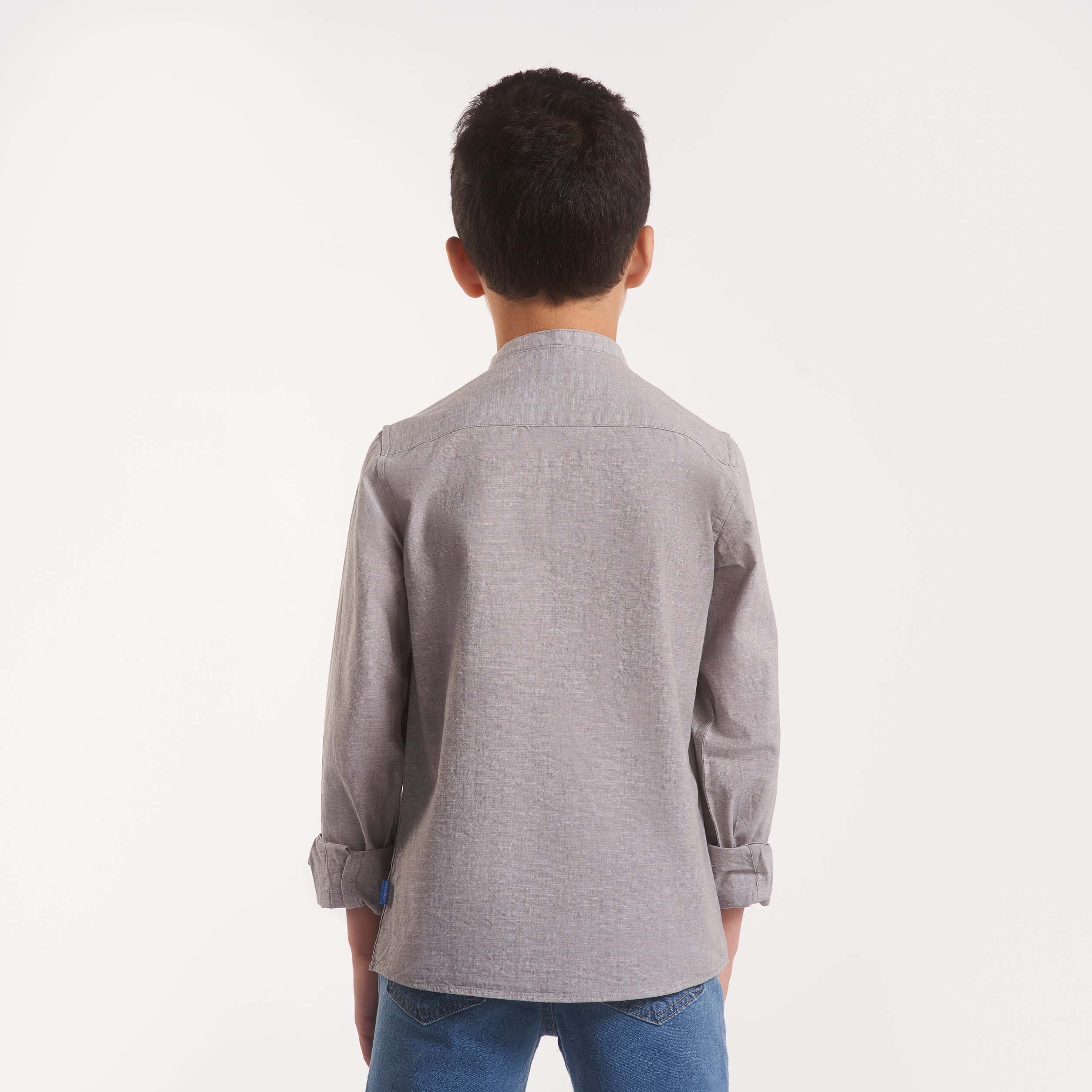 Boys Long sleeves Shirt Beige(111) - nagahomme