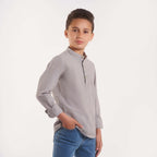 Boys Long sleeves Shirt Beige(111) - nagahomme