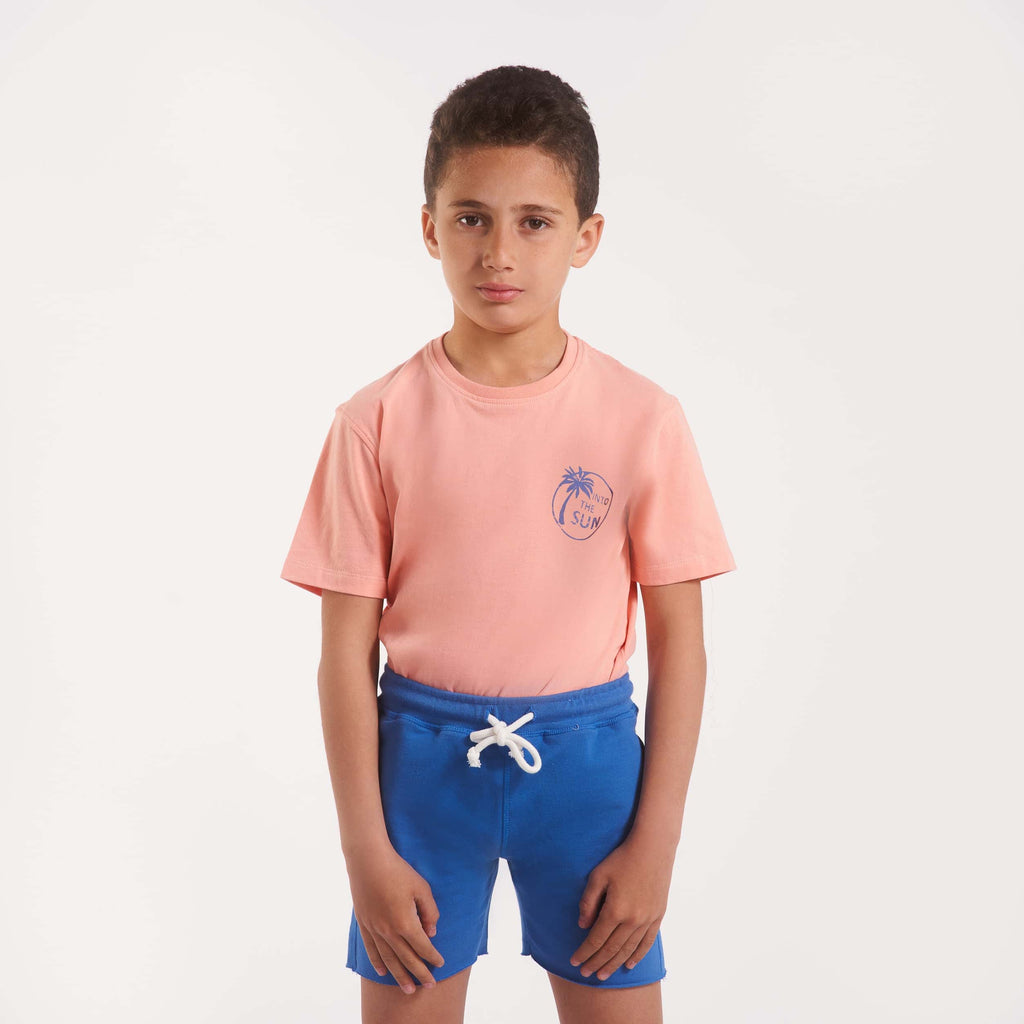 Boys Knitted short w/ into the sun print(32) - nagahomme