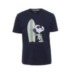 Boys T-shirt w/Snoopy by a surfing board chest Print-bts-43 - nagahomme