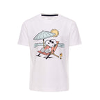 Boys T-shirt w/Snoopy by a surfing board chest Print-bts-45 - nagahomme