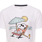 Boys T-shirt w/Snoopy by a surfing board chest Print-bts-45 - nagahomme
