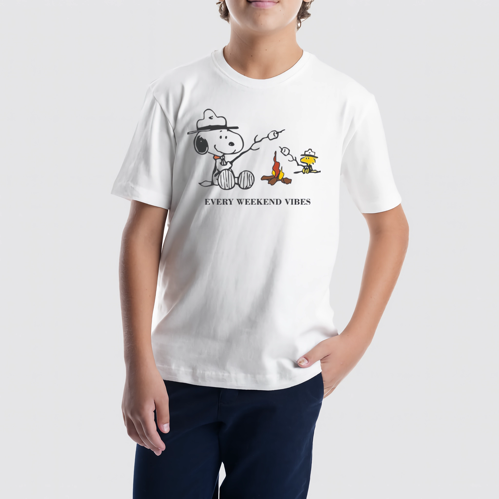 White PrintedT-shirt-BTS-48S