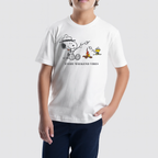 White PrintedT-shirt-BTS-48S - Naga Homme