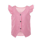 Girls sleevless blouse w/ back buttons(58) - nagahomme
