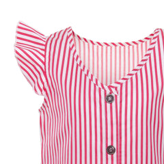 Girls sleevless blouse w/ back buttons(58)