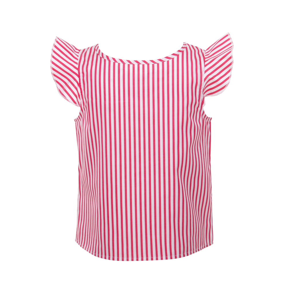 Girls sleevless blouse w/ back buttons(58) - nagahomme