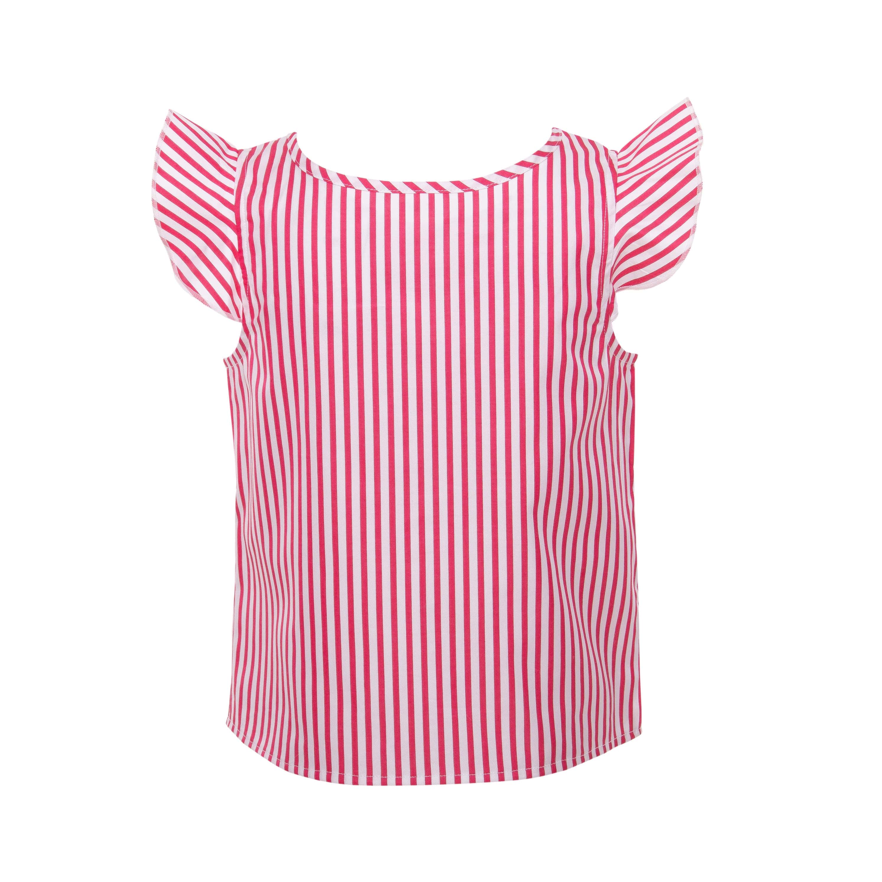 Girls sleevless blouse w/ back buttons(58) - nagahomme