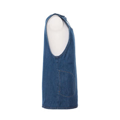 Girls Crewneck Vintage Overall Mini Dress with Pockets(gdr-47)