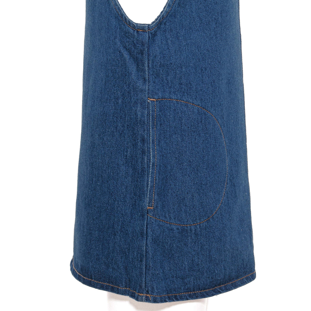Girls Crewneck Vintage Overall Mini Dress with Pockets(gdr-47) - nagahomme