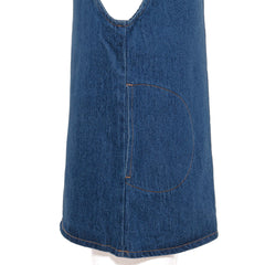 Girls Crewneck Vintage Overall Mini Dress with Pockets(gdr-47)