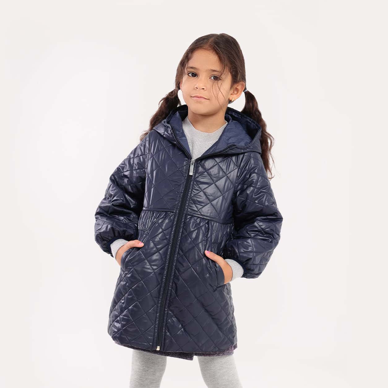 Girls Hooded Parka - GPK-06w - nagahomme Main image