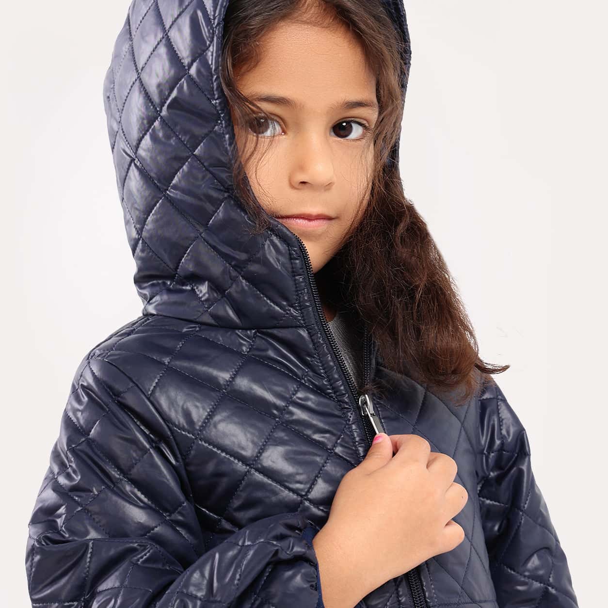 Girls Hooded Parka - GPK-06w Secondary image
