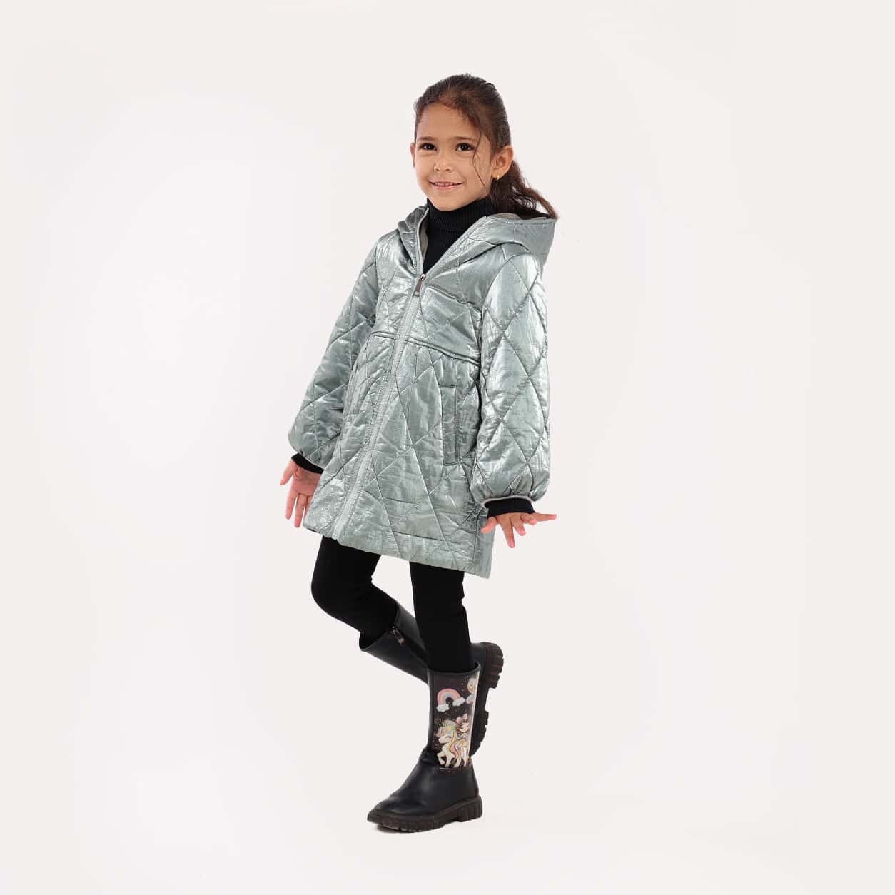 Girls Hooded Parka - GPK-09w - nagahomme Main image