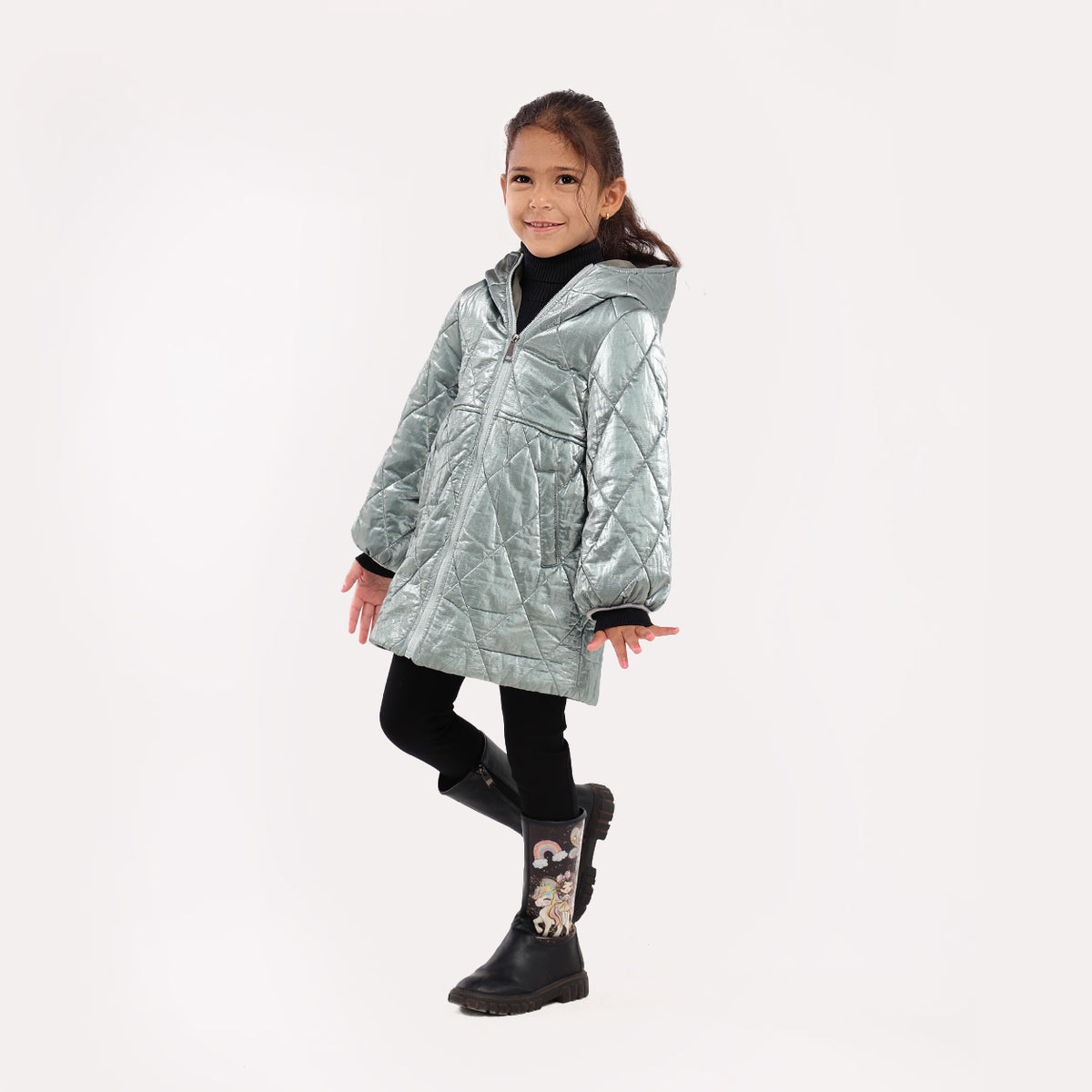 Girls Hooded Parka - GPK-09w