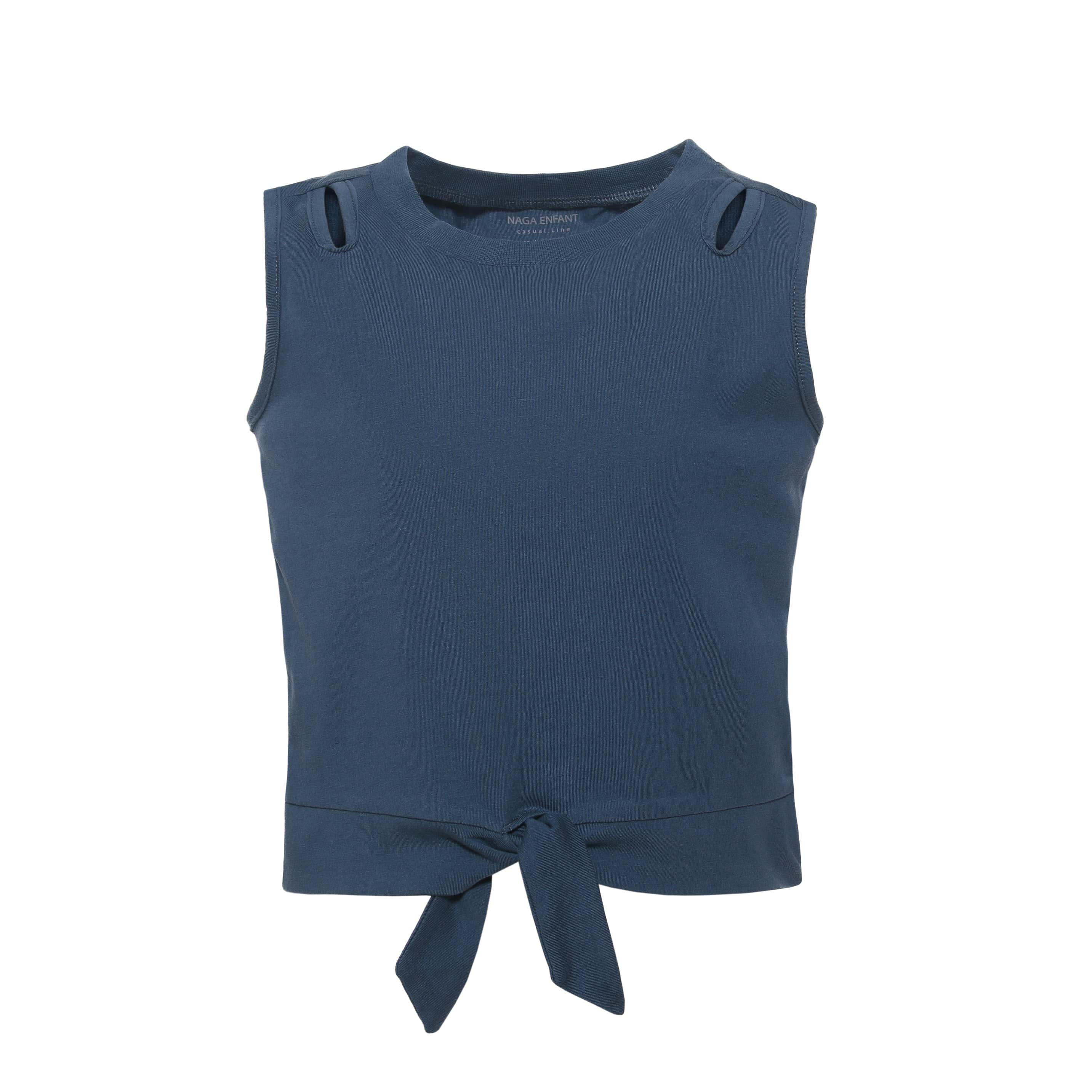 Girls Twist Hem Cut Out Tank Top-38 - nagahomme