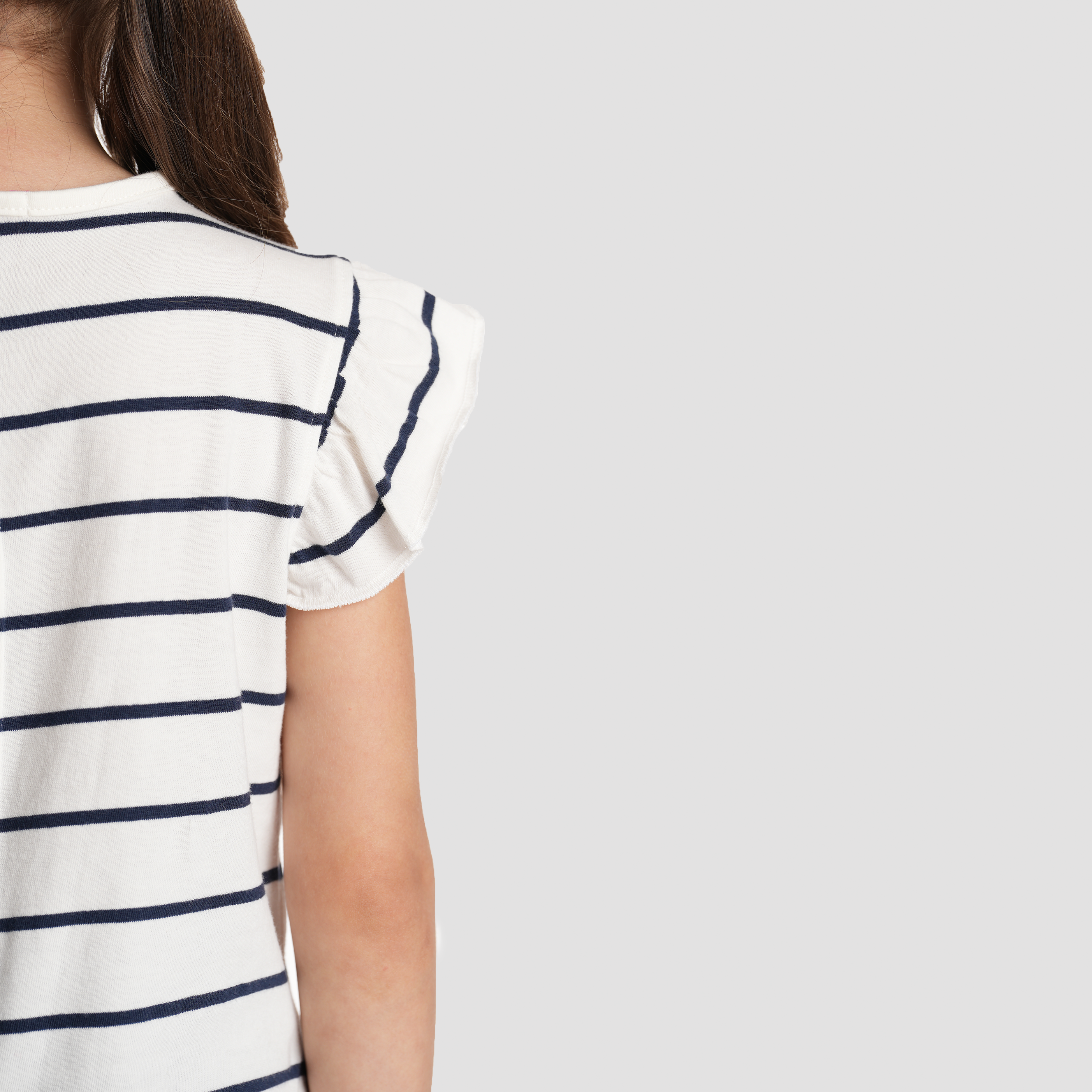 Off White Striped T-Shirt-GTS-44S