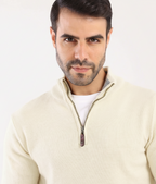 Men's Mock Neck Knit Pullover-MPLFSH-26