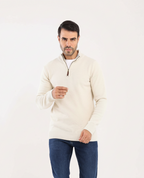 Men's Mock Neck Knit Pullover-MPLFSH-26