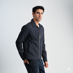 Men's Navy Jacket-MJKF-32