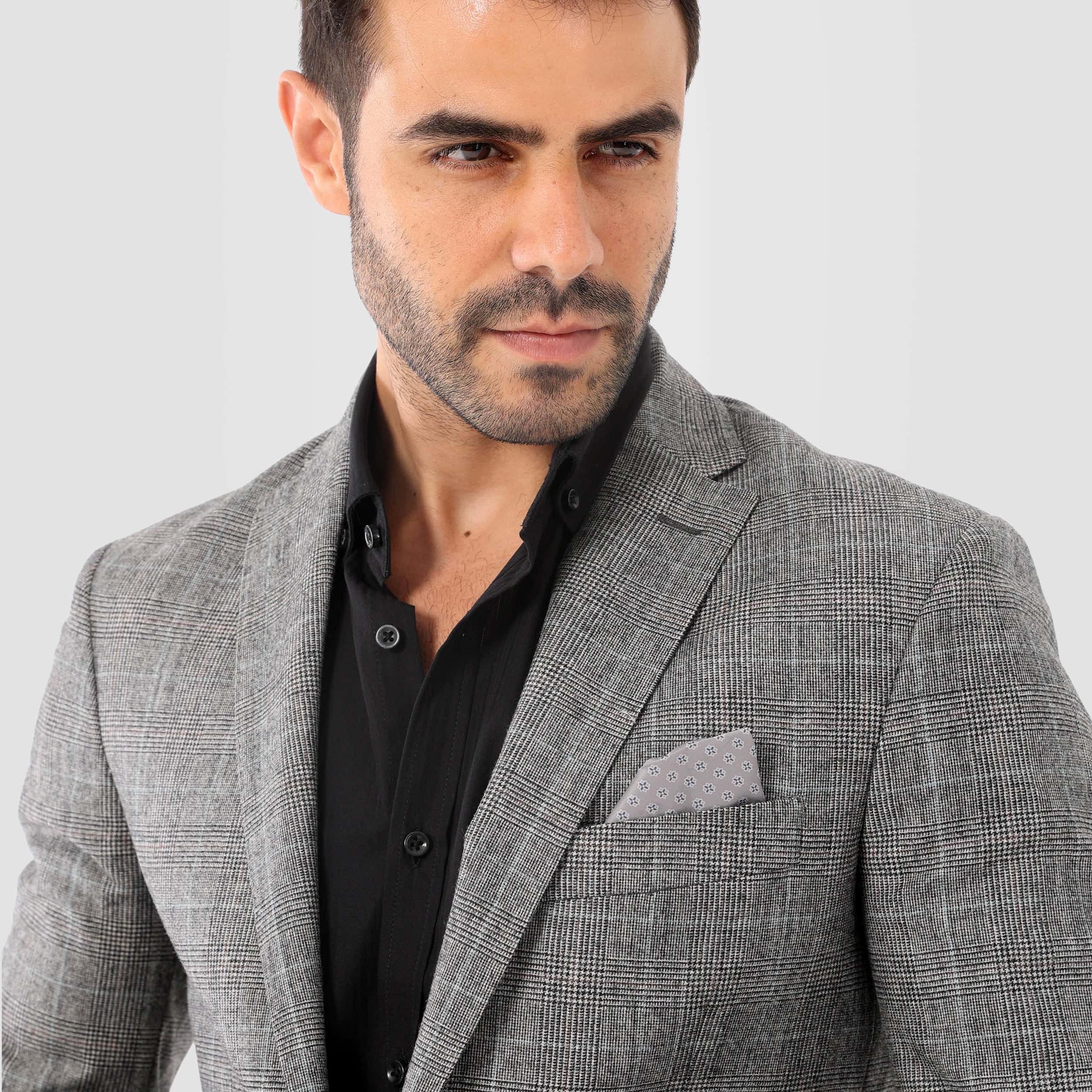 Black*Grey Blazer Jacket(363) Secondary image