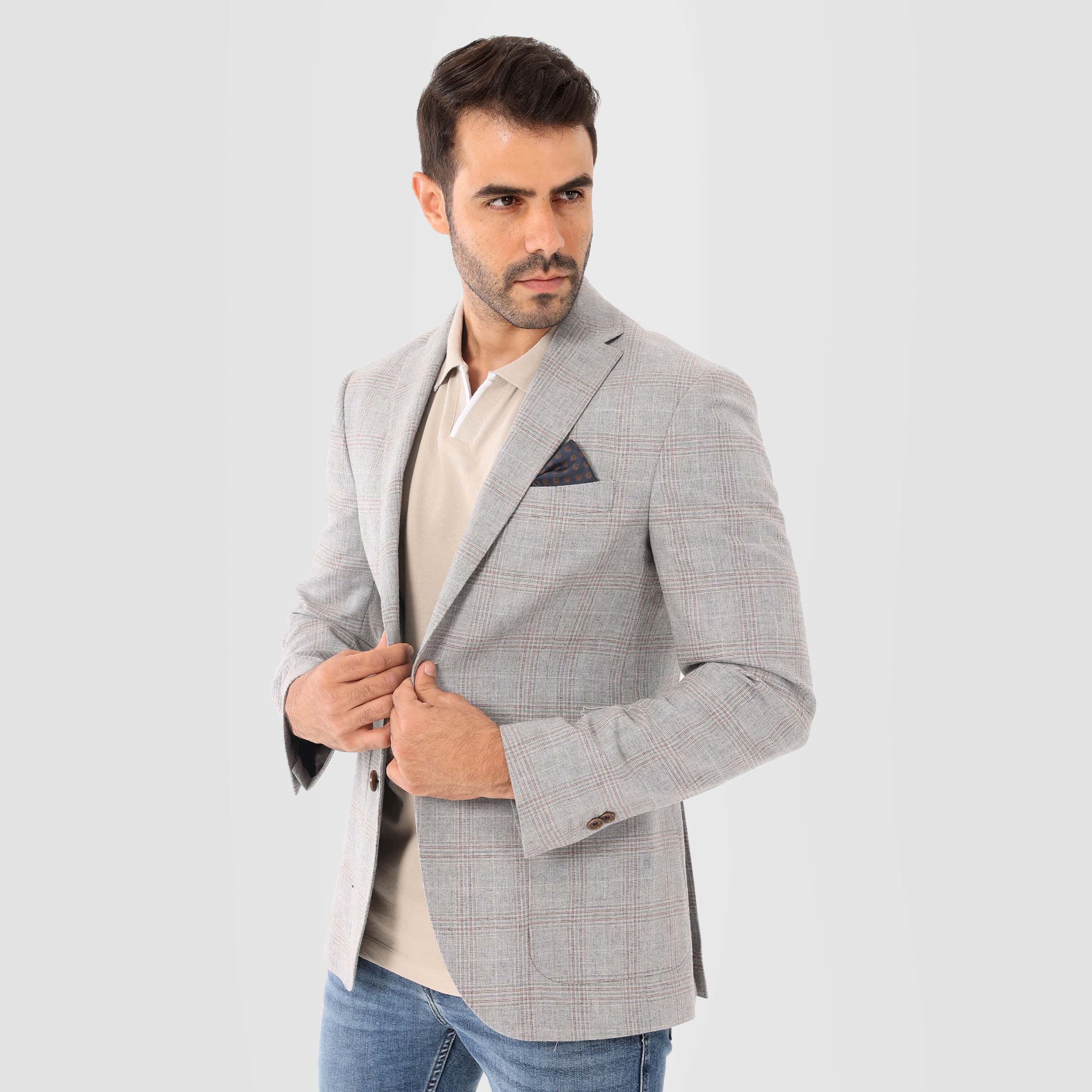 Checks chanee Blazer Jacket(365) Secondary image
