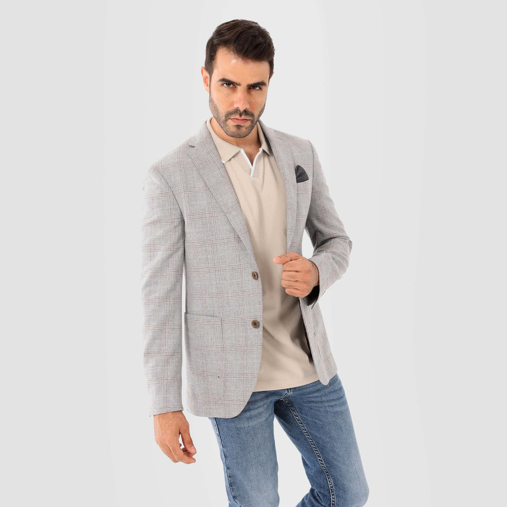 Checks chanee Blazer Jacket(365) - nagahomme