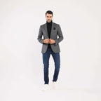 Dark Grey Blazer Jacket(393) - nagahomme