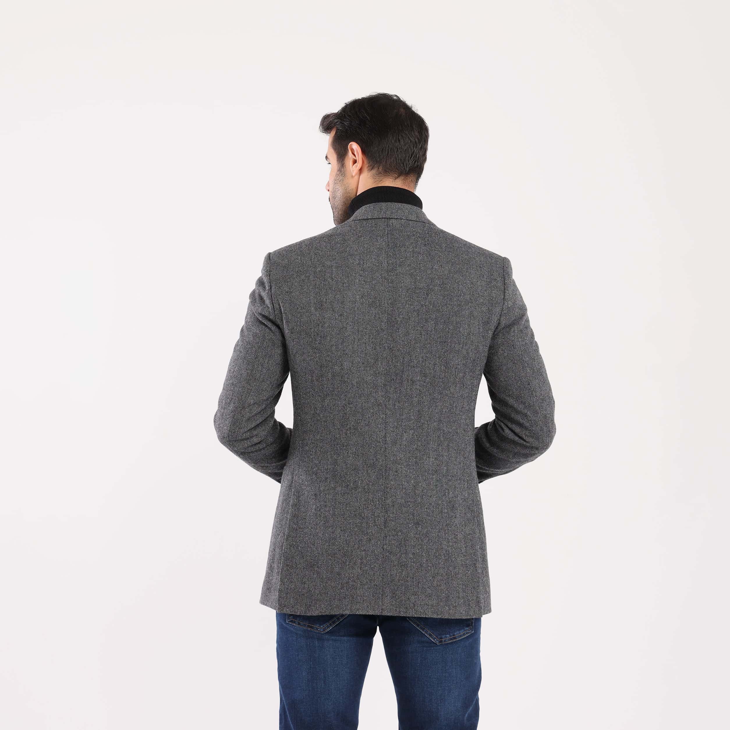 Dark Grey Blazer Jacket(393) - nagahomme