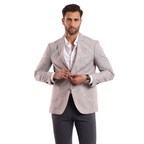 Beige Blazer Jacket - MJKC401 - nagahomme