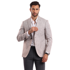 Beige Blazer Jacket - MJKC401 - nagahomme