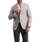 Beige Blazer Jacket - MJKC401 - nagahomme